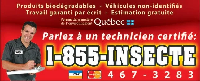 Exterminateur Anjou offre un service complet