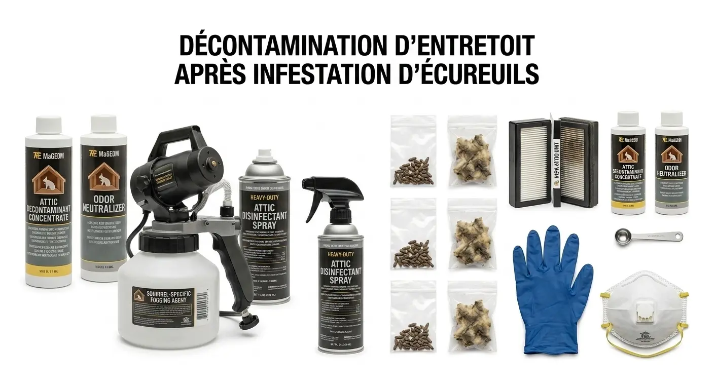 Décontamination d'entretoit après rongeurs