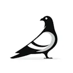 Logo de dépigeonnage professionnel pour toitures et balcons